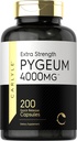Carlyle Pygeum Africanum Bark | 200 Kapseln | High Potency Extract | Non-GMO, Gluten Free Supplement