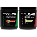 Supplément JYM Science PRE JYM 30 portions - Fraise Kiwi & - Après l'entraînement avec BCAA, Glutamine, Creatine HCL, Beta-Alanine, et plus Rainbow Sherbert Flavor, 30 portions, 21,2 oz.