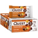 Quest Nutrition enrobée de bonbons, beurre d'arachide, 1g de sucre, 10g de protéines, 4g de glucides nets, sans gluten, ami du kéto, 12 comte
