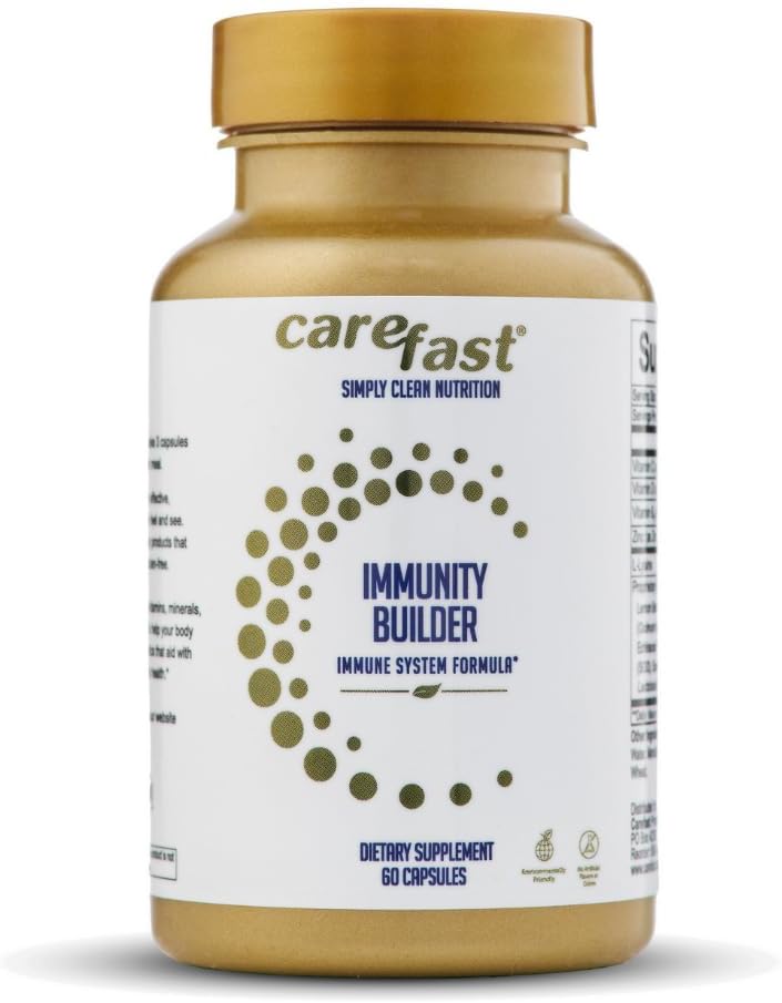 Immunität Builder Ergänzungen - 60 natürliche Vegan Kapseln - Vitamine C, B6, D, Elderberry Extrakt & Zink - Immunsystem Unterstützung Booster für Männer, Frauen, Senioren