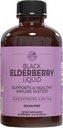 Country Farms Elderberry Liquid, unterstützt ein gesundes Immunsystem, reich an Antioxidantien, Zuckerfrei, Berry Flavor, 8 Fl Oz