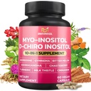 Supplément Inositol BMVINVOL - Myo-Inositol et D-Chiro Inositol Idéal rapport 40:1 - Plus Berberine, Cannelle, Ashwagandha + 5 Plus - 60 Capsules
