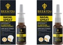 Biene und Sie natürliche Propolis Nasenspray 1 Fl oz | Congestion Relief Alkoholfreie medizinische Grade Propolis Nasentropfen, Sinus Relief, Allergiker, Nasal Moisturizing Spray Nasenspray, 1 fl oz (Pack von 2)