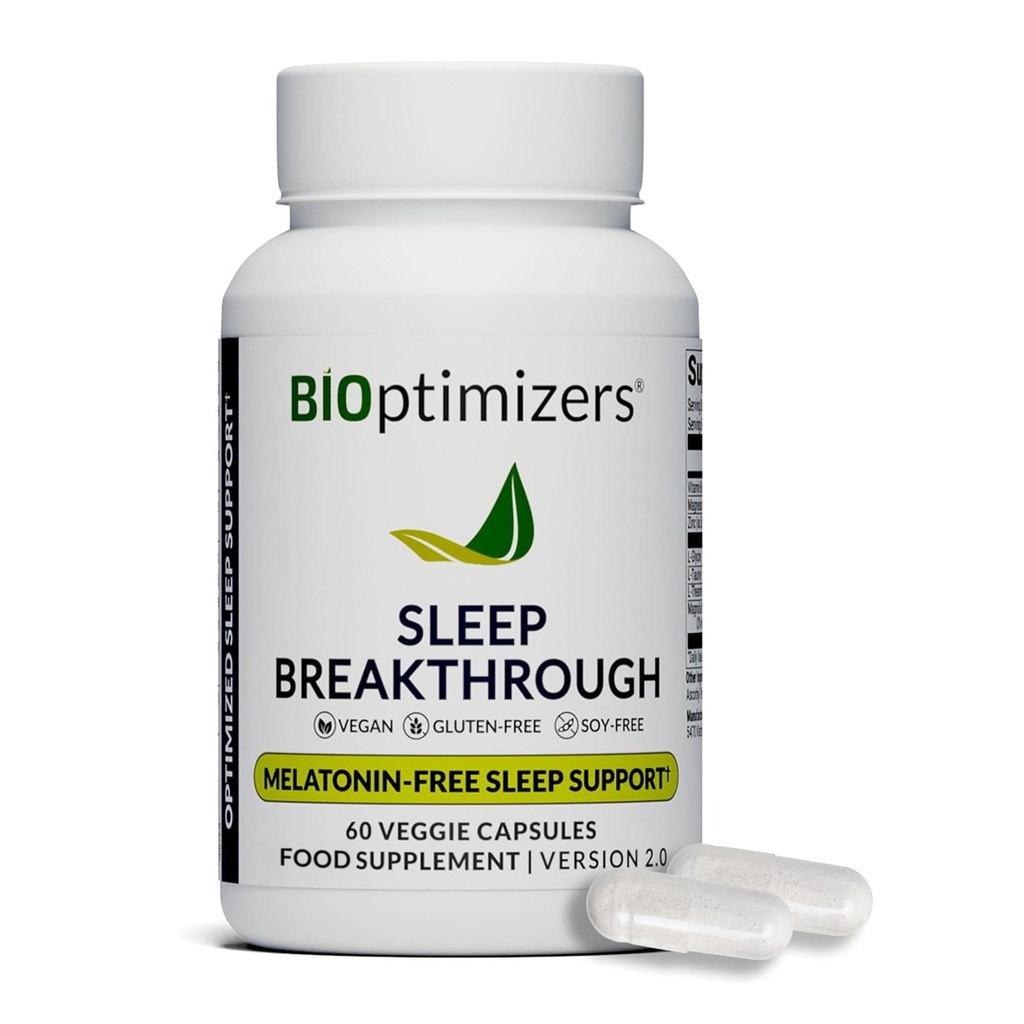 BIOptimizers Capsules percutantes de sommeil - Supplément de soutien naturel