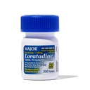Major Allergie Loratadine 10 mg Comprimés - Médicaments contre l'allergie non somnolente pour les adultes et les enfants 6 ans et plus - Promotion du soulagement de l'allergie 24 heures sur 24 - Comprimés quotidiens contre l'allergie - Antihistamine - 300 Comprimés
