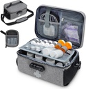 Pill Bouteille Organizer Bag with Combined Lock, Lockable Medicine Bag Organizer, Travel Medicine Organizer with Portable Small Pouch, Medicine Lock Box for Prescription Bouteilles with Shooter Strap