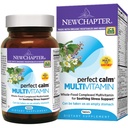Nouveau chapitre Calme parfait - Multivitamine quotidienne pour le stress et l'humeur avec des vitamines B + Basilic Saint + Baume citron + Ingrédients organiques non OGM - 144 Compte