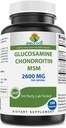 Brieofood Triple Strength Glucosamine Chondroitin MSM 2600mg/Serving Capsules, Unterstützt gesunde Gelenk-, Knorpel- und Connective Tissue - Fördert Joint Comfort & Flexibilität 180 Count