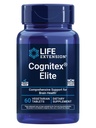 Life Extension Cognitex® Elite, Salbei, Blueberry, ashwagandha, Phosphatidylserine, vinpocetine, Achtung, Fokus, Stimmung & Gedächtnis, Glutenfrei, Non-GMO, Vegetarisch, 60 Tabletten
