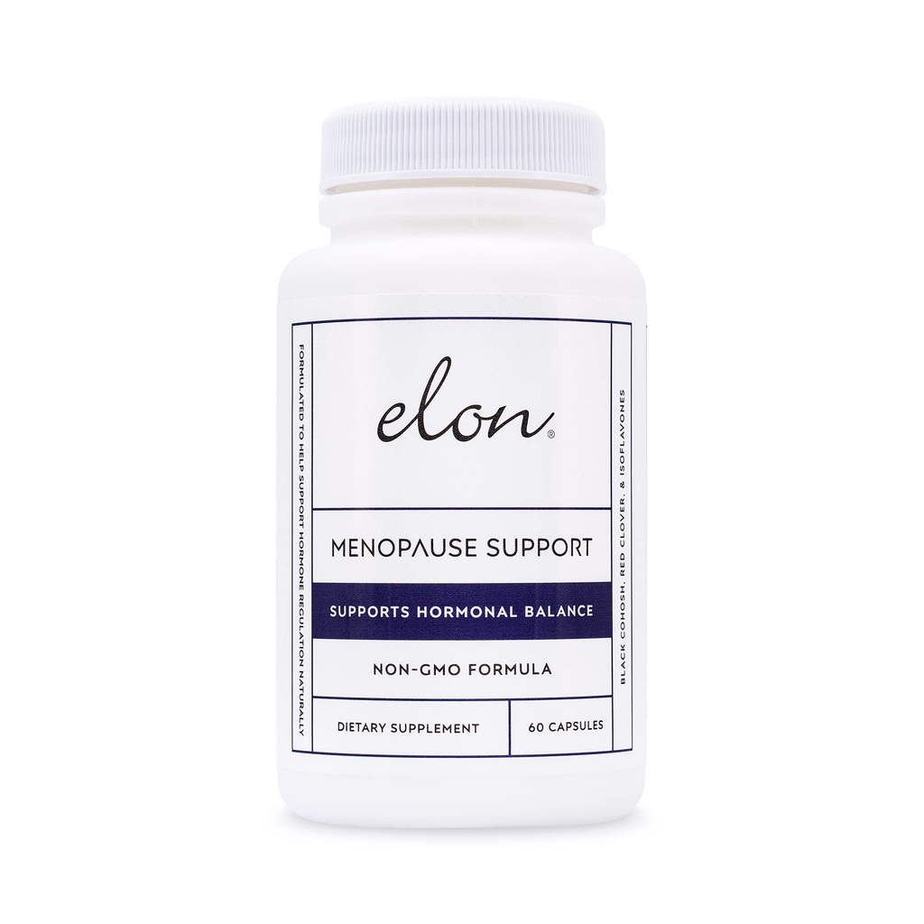 Elon Menopause Supplement für Frauen Menopause Relief für Hot Flashes, Mood Swings & Schlaf Probleme, Non-GMO Estrogen Ergänzung für Frauen w/Black Cohosh & Dong Quai (60 Kapseln)