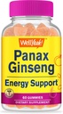 Eh bien oui Panax Ginseng Gummies - 96mg d'extrait de racine de Ginseng Panax par portion - Non-OGM, saveurs naturelles, végétalien, sans gluten, sans noix - 60 Nombre