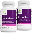 Terry Natürlich Tri-Iodine - Nahrungsergänzungsmittel für Brust- und Prostata-Gesundheitsunterstützung - Gesunde Schilddrüse-Funktionsergänzungsmittel - 25 mg, 60 Kapseln, 2 Packung
