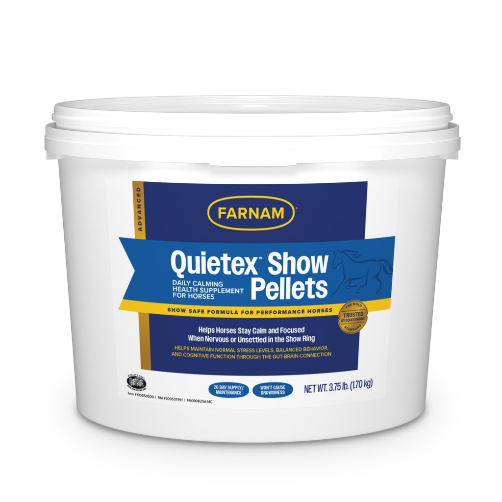 Farnam Quietex Show Pellets, Hilft halten Pferde ruhig & entspannt, dass kommen Nervous in der Show Ring 3.75 lbs.