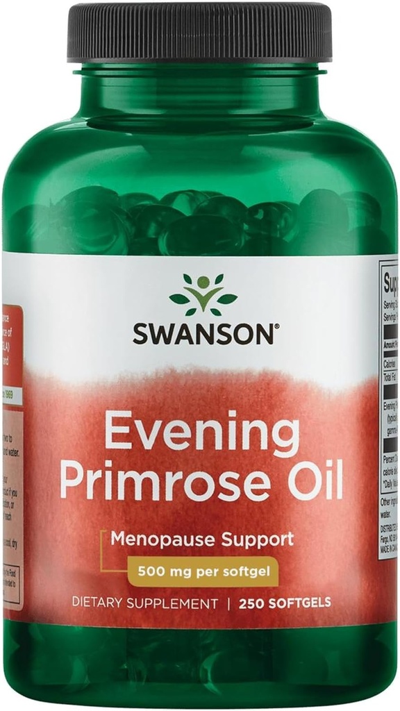Swanson Evening Primrose Oil (Omegatru) 500 Milligramm 250 Sgels