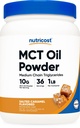Poudre d'huile MCT Premium Nutricost (1 LB) (Carmel salé) - Meilleur pour les régimes kéto, kétose et kétogène - Triglycéride sans OGM et sans gluten, à chaîne moyenne