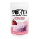 NaturesPlus SPIRU-TEIN, fraise - 2,4 lb - Secoue protéinique végétale - Non-OGM, végétalien, sans gluten - 32 portions