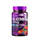 Construit par Nature Melatonin 10mg Chewables – Max Strength Melatonin - Chews Dissolve rapide pour les adultes – Supplément d'aide au sommeil sans médicament - Vegan, non-OGM, sans gluten – Arôme de baie - 120 comprimés à croquer