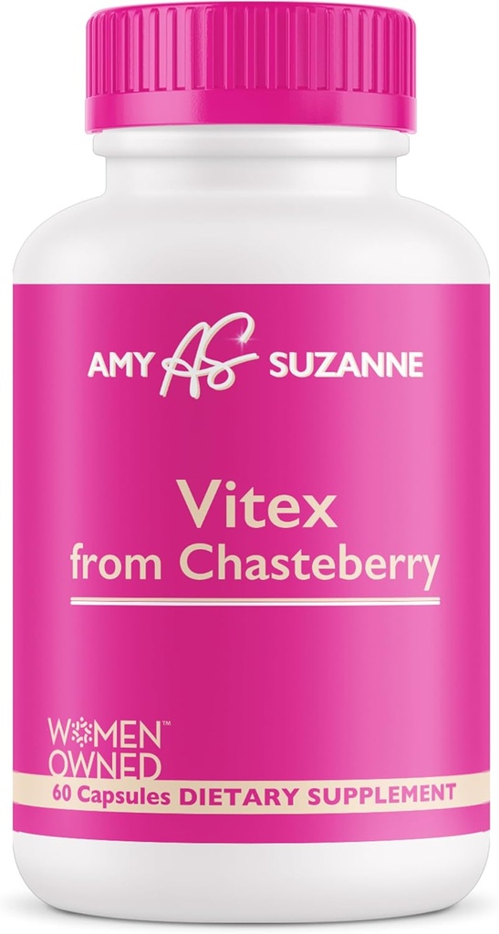 Vitex Ergänzung für Frauen - Hormone Harmonie für Frauen aus Bio Chasteberry - Hormone Balance, Period, Perimenopause Unterstützung - 60 Kapseln
