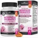 Suppléments à la ménopause pour les femmes - 40 milliards CFU Probiotiques à la ménopause pour les femmes - Soutien pour les éclairs chauds Sueurs de nuit Swings et équilibre - Non-OGM, 30 Capsules Easy-Swallow, 30 portions