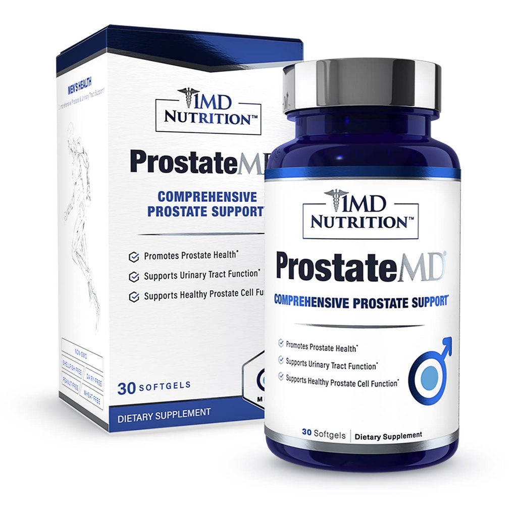 1MD Nutrition ProstateMD Saw Palmetto Supplément de soutien prostate - Soutien pour les urgences urinaires et salle de bains fréquentes