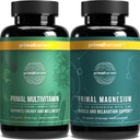 Primal Harvest Multivitamin & Magnesium Ergänzungen für Frauen und Männer Multi Vitamin Kapseln und Magnesium Glycinat Pillen Bundle