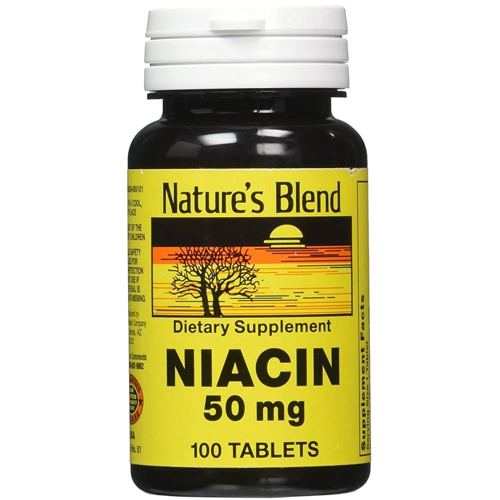 Nature's Blend Niacin 50 Milligramm 100 Tabs