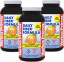 Yerba Prima Daily Fiber Formula 16 oz Powder (Pack mit 3) - Great Tasting Premium-Diätary Fiber Supplement, Made in USA, Non-GMO, Glutenfrei, Natürliche Orange Flavor