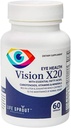 Vision X20 mit Lutein, Beta-Carotene, L-Glutatione, Bilberry und Niacin für Vision Support, Gesamte Augengesundheit