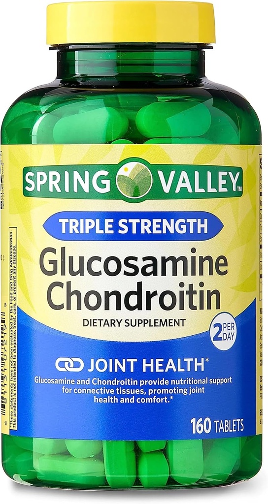 Vallée du printemps - Glucosamine Chondritine, triple résistance, 160 comprimés par vallée du printemps