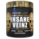 Insane Labz Insane Veinz Gold, Nitric Oxide Non Stimulant pre Workout Powder, geladen mit Hydromax, Nitrosigin, erhöht Vaskularität und Blutfluss, 30 Srvgs, Apple
