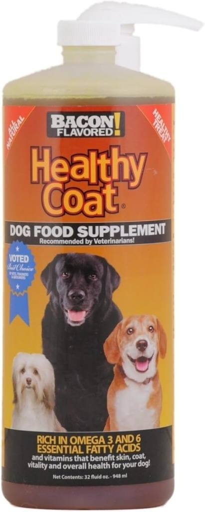 Supplément alimentaire pour chien en manteau sain: Quart. Éparpillement excessif, démangeaisons, taches chaudes, allergies, système immunitaire
