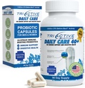 TriActive Biotics Daily Care - Probiotics for Women and Men, Prebiotic Blend with 6 Billion CFU - Probiotics for Digestive Health - Support Gut Health, Immun Defense - 90 Kapseln
