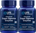 Life Extension Enhanced Super Digestive Enzyme, 60 vegetarische Kapseln (Pack von 2)