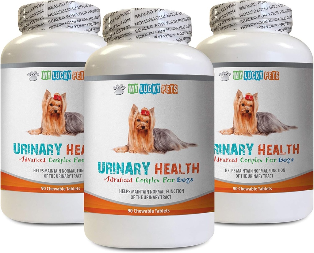 Dog Bladder Care - Dog Urinary Health Formula - Hilft mit Inkontinenz und Blase Probleme - Immune Boost - Dog Cranberry Supplement - 3 Flaschen (270 Bäume)