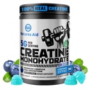 Natures Aid NSF Certified Creatine Gummy 5g - Creatine Monohydrate Gummies – Pré-entraînement Énergie et soutien à la croissance musculaire pour les hommes et les femmes