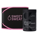 Sportforschung Creatine Monohydrate und Sweet Sweat Waist Trimmer - Black/Pink (Large)