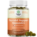 Natures Craft Vegan Thyroid Gummis mit Sea Moss - Schilddrüse unterstützen Gummis für umfassende Unterstützung für Männer und Frauen mit Iodin Selen und anderen potenten Vitaminen - Gelatin-Free Non-GMO 60