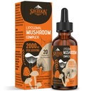 Liposomaler Pilzkomplex Tropfen 2000 MG - 20 Organische Pilzextrakte - Erweiterte flüssige Formel für Immunität, kognitiv und Gedächtnis - Lions Mane Supplement, Reishi, Cordyceps, Chaga, 30 Portionen
