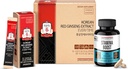 JUNG KWAN JANG Korean Red Panax Ginseng Energy Bundle - Extrahieren Sie jederzeit 3000mg Sticks (30 Zähler) & Men's Stamina Boost for Daily Vitality (60 Kapseln)