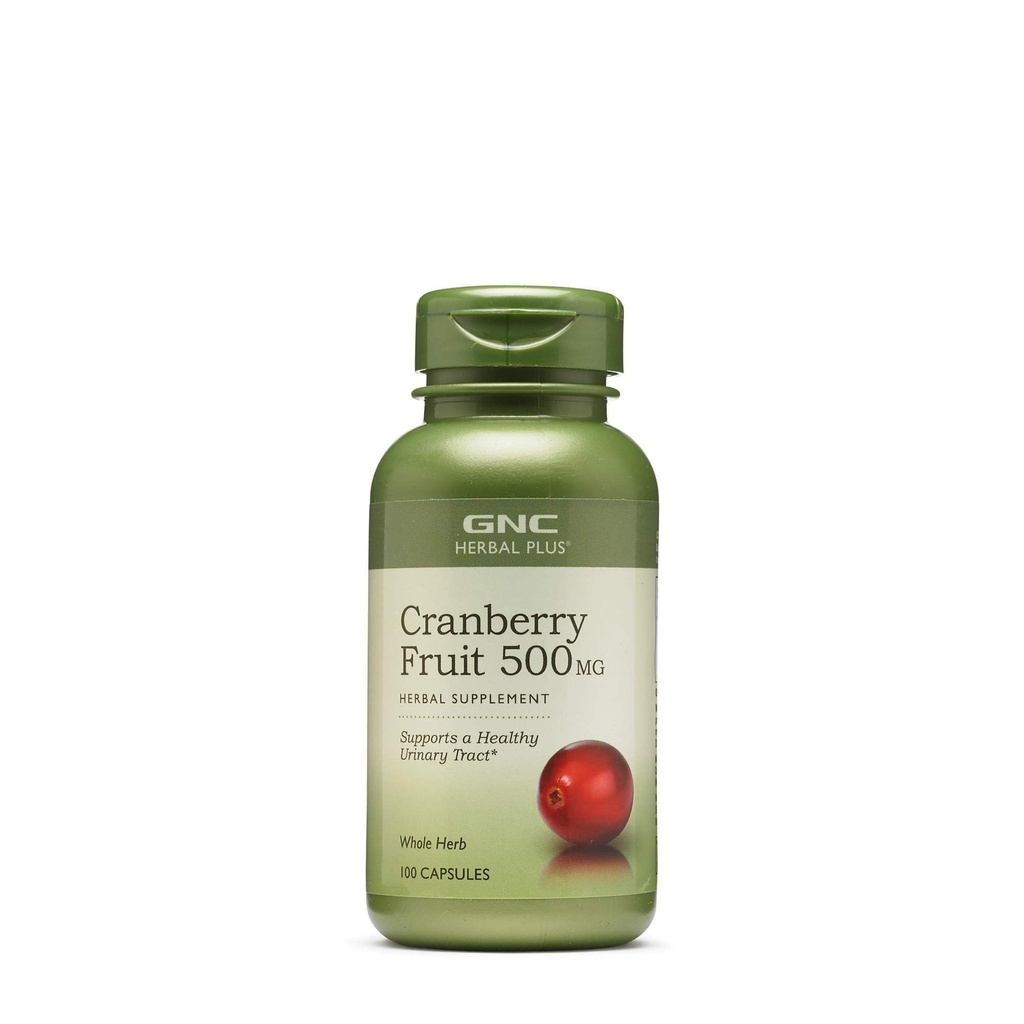 GNC Kräuter Plus Ganze Kräuter Cranberry 500mg 100 Kapseln