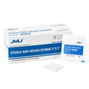 JMU 100 Pack sterile Gauze Pads 2x2, 8-lagig hoch absorbierende nicht gewebte sterile Gauze Schwamme