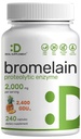 Supplément Bromelain 2 000mg par portion, 240 Capsules – Enzymes protéolytiques naturelles de l'ananas frais – Supporte la digestion nutritive