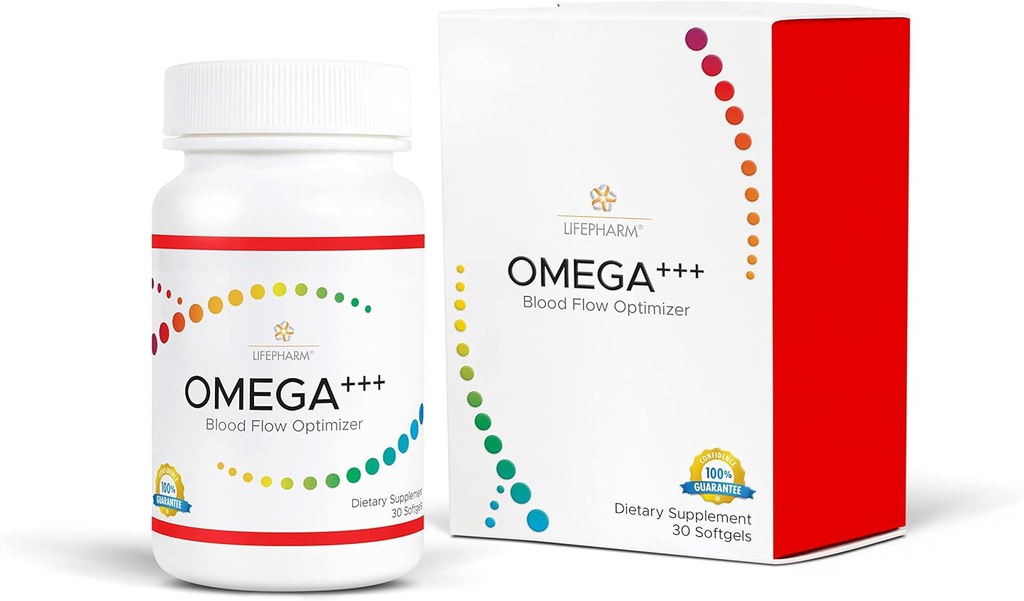 Oméga +++ Supplément pour les hommes et les femmes : huile de poisson premium DHA EPA Omega 3, Omega 3 EFA 369 dans la formulation à pression froide. Non-OGM, sans gluten et tiers testés pour la qualité première (30 chiffres)