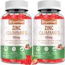 Zink-Gummien 50mg - Vitamin C, D3 & Elderberry, Echinacea, Zink Immun-Gesundheits-Gummien, Non-GMO, Natürliche Antioxidantien-Ergänzungen für Männer & Frauen, Vegan 2 Pack