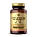 Solgar Végétarien DHA 200 mg - 50 softgels végétariens - Oméga-3 d'origine naturelle - Vegan, sans gluten, sans lait - 50 portions