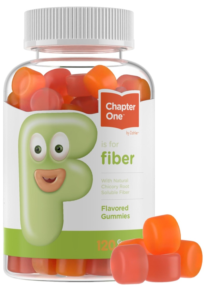 Zahler - Fiber Gummies for Adults & Kids (120 Count) Zertifizierte Kosher Adult & Kids Fiber Gummy Chews für Verdauungsunterstützung, Gesunde Regelmäßigkeit & Gesamtgesundheit - Chewable Kinder Fiber Supplements