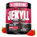 ProSupps Dr. Jekyll Signature Pre Workout Powder mit Kreatin - Stim-Free Preworkout unterstützt Fokus & Endurance - Koffeinfreies Fitness-Ergänzungsmittel (Strawberry, 30 Servietten)