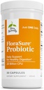 Terry Naturally FloraSure Probiotic - Verdauungsergänzungsmittel gegen Occasional Bloating & Support Gas Relief - Gut Health Support Supplement mit Bifidobacterium Bifidum - 30 Kapseln