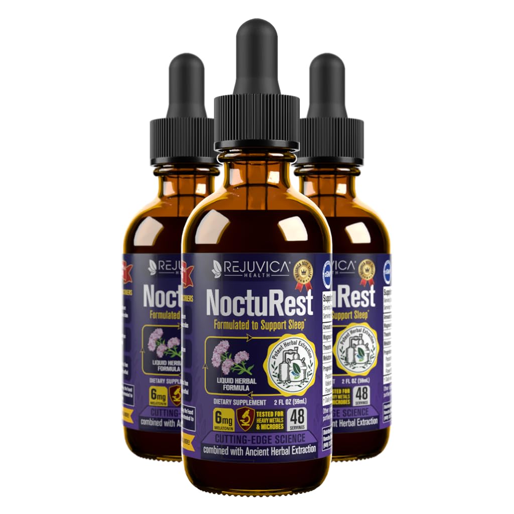 Advanced Sleep Support Supplement - Flüssige Lieferung für bessere Absorption - Melatonin, Magnesium, Theanin, Valerian, Passionflower, Kamille und mehr!