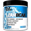 Evlution Stimulant Sans Lean BCAA Poudre Nutrition BCAAs Amino Acides Poudre avec CLA Carnitine et 2:1:1 Acides aminés à chaîne ramifiée soutient la récupération musculaire Fat Burn and Metabolism - Blue Raz